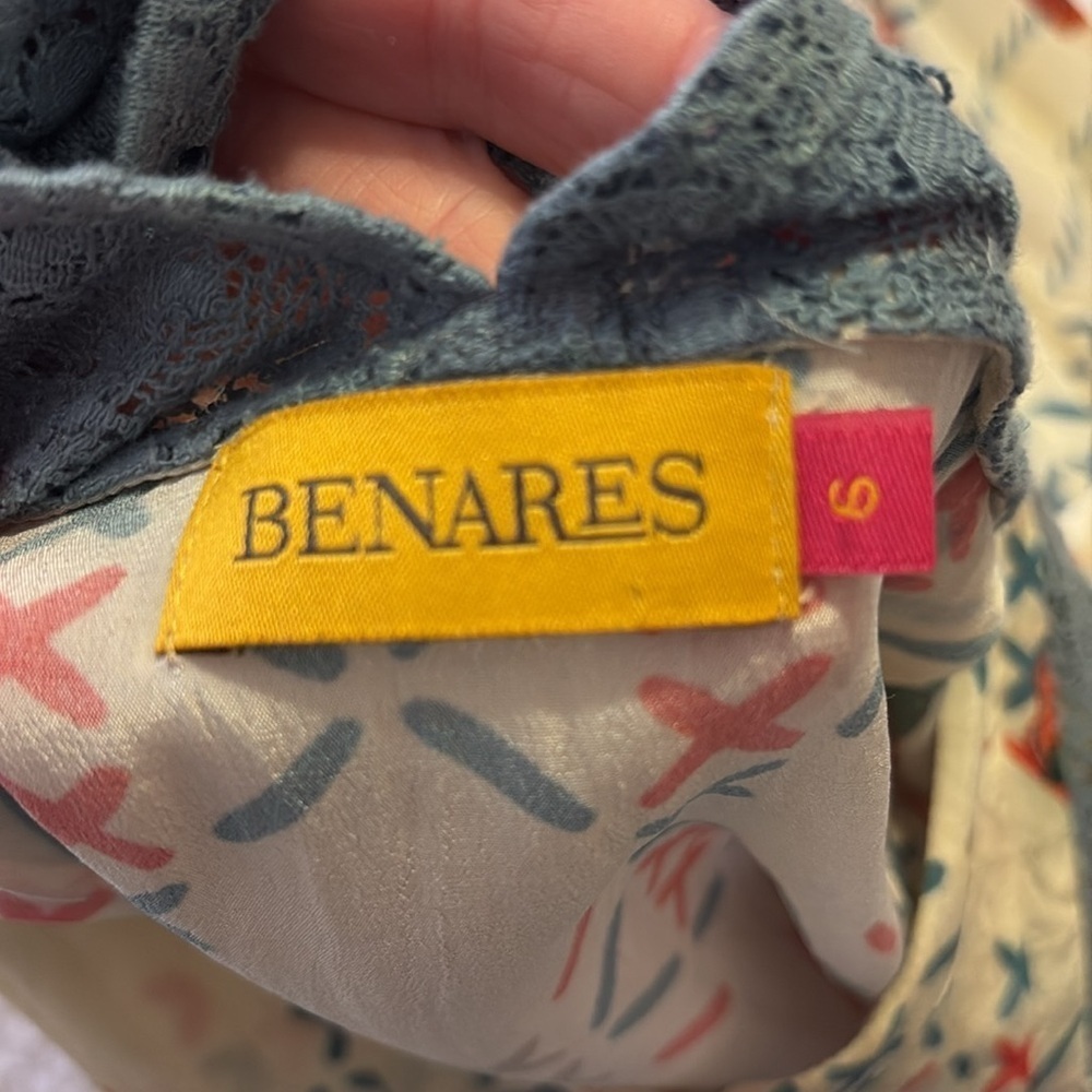 Benares sleeveless patterned top. Size S - Picture 8 of 8